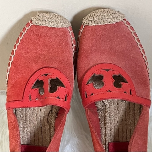 Tory Burch Women Sidney Leather Slip On Espadrilles 5M - Picture 10 of 12